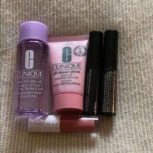 Clinique travel size skin care